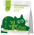 Green Bamboo Cat Litter | Natural Bamboo Quinone for Odor Control | Dust-Free, Low Tracking | Food-Grade Safe | 2.5kg